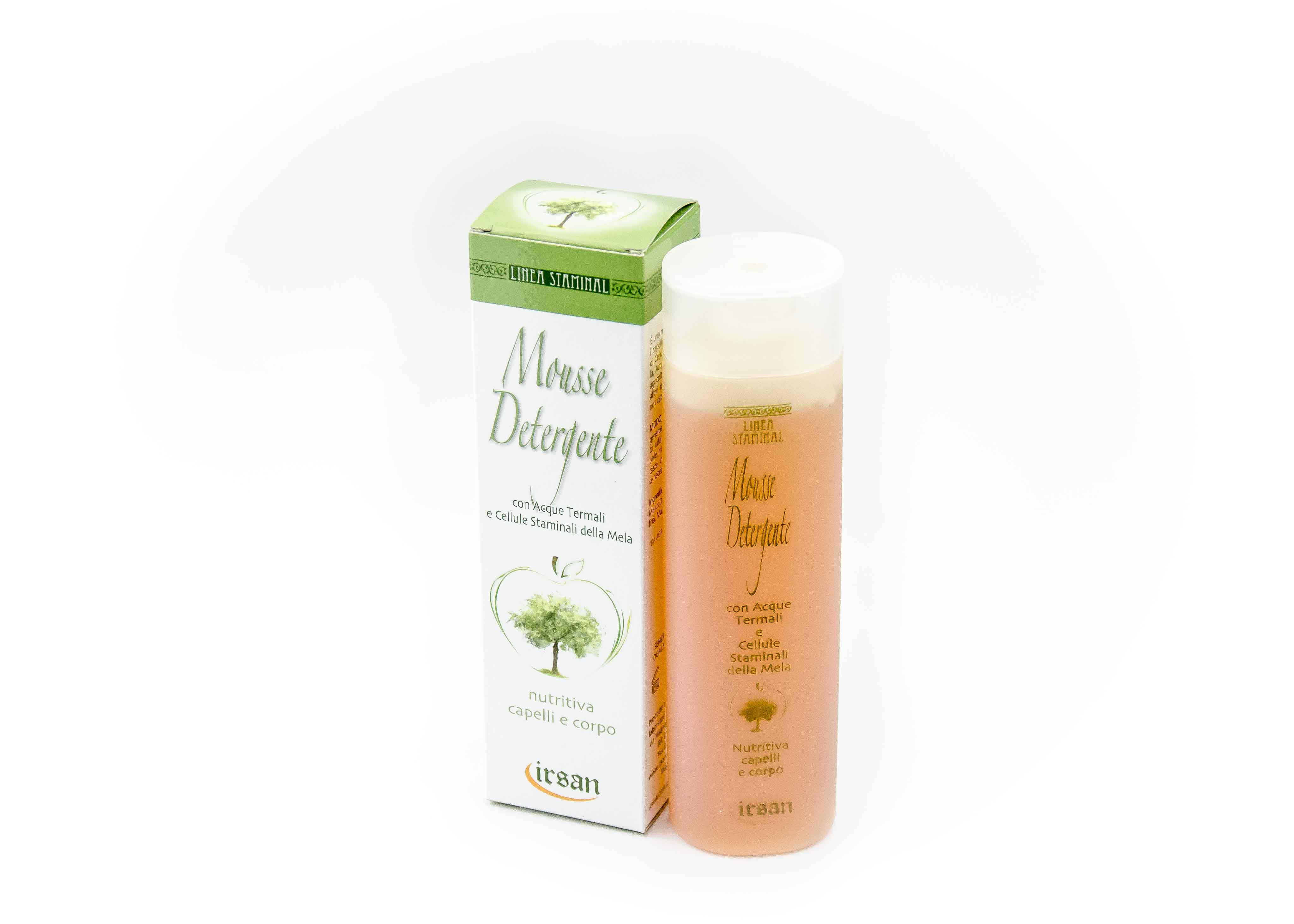 MOUSSE DETERGENTE NUTRITIVA CAPELLI E CORPO